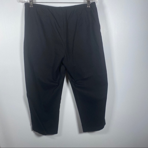 EILEEN FISHER Stretch Crop Pants w/side zipper. M - Picture 5 of 5